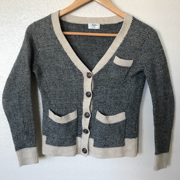 Madewell Sweaters - Madewell Wallace V-Neck Wool Cardigan